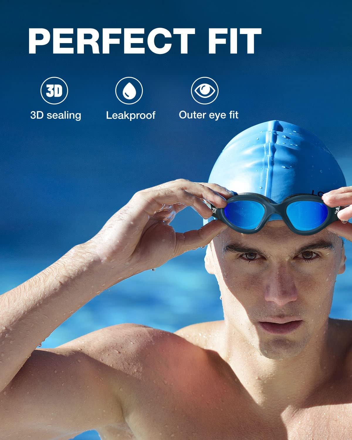 Thumbnail 2 de ZIONOR G1 Polarisierte Schwimmbrille – UV-Schutz, Anti-Nebel, breiter Blickwinkel