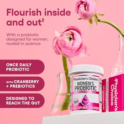 Detalle 2 de Physician's CHOICE Probiotics for Women – 50 Billion CFU, 6 Strains, Cranberry & Organic Prebiotics
