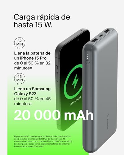 Detalle 2 de Belkin Power Bank 20000 mAh USB-C