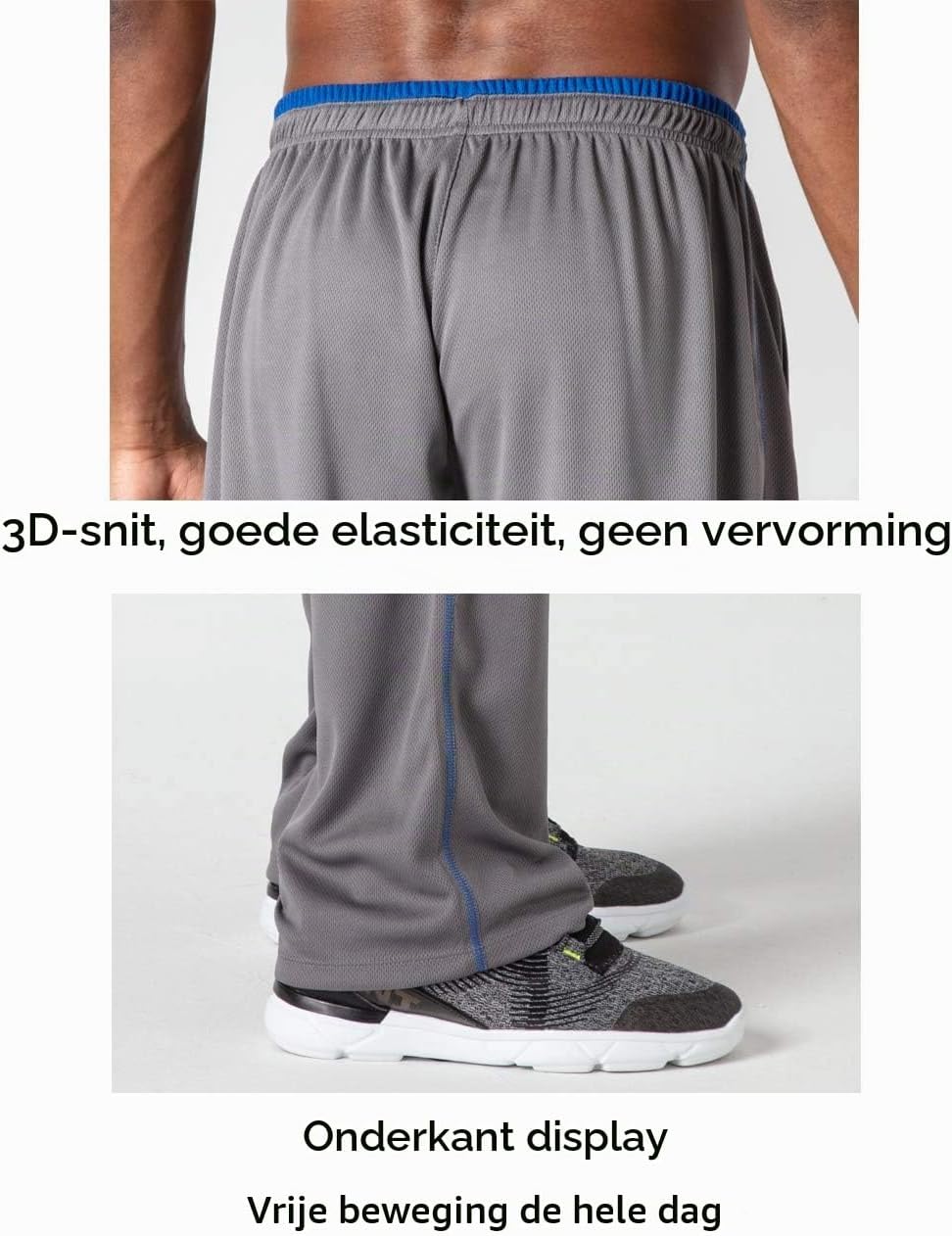 Thumbnail 5 de KEFITEVD KEF-87-EU trainingsbroek voor heren van dunne mesh met ritszakken