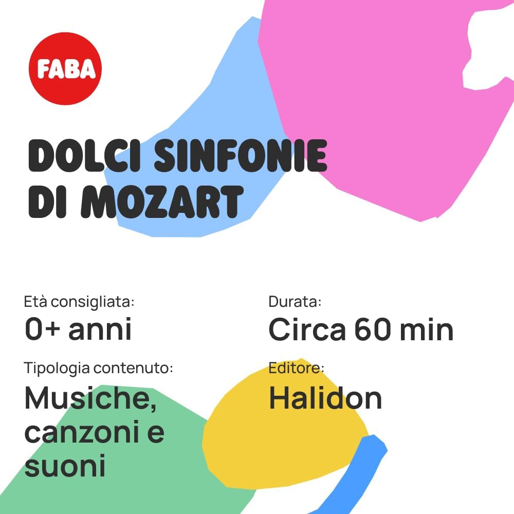Detalle 2 de FABA Klangfigur mit Sound „Mozart“ – süße Sinfonien von Mozart (Kinder 0+)