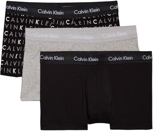 Detalle de Calvin Klein Calzoncillos bóxer Low Rise Trunk Pack de 3 para Hombre – Multicolor