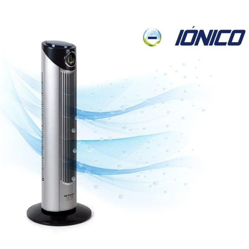 Detalle de Orbegozo TWM 1010: Ventilador de Torre 45W con mando y función ionizador