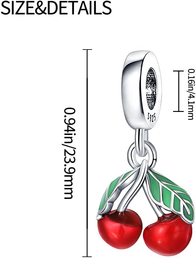 Thumbnail 2 de QIKAOLA Charm Anhänger 925er Sterling Silber – Pandora-kompatibel, mit CZ-Steinen
