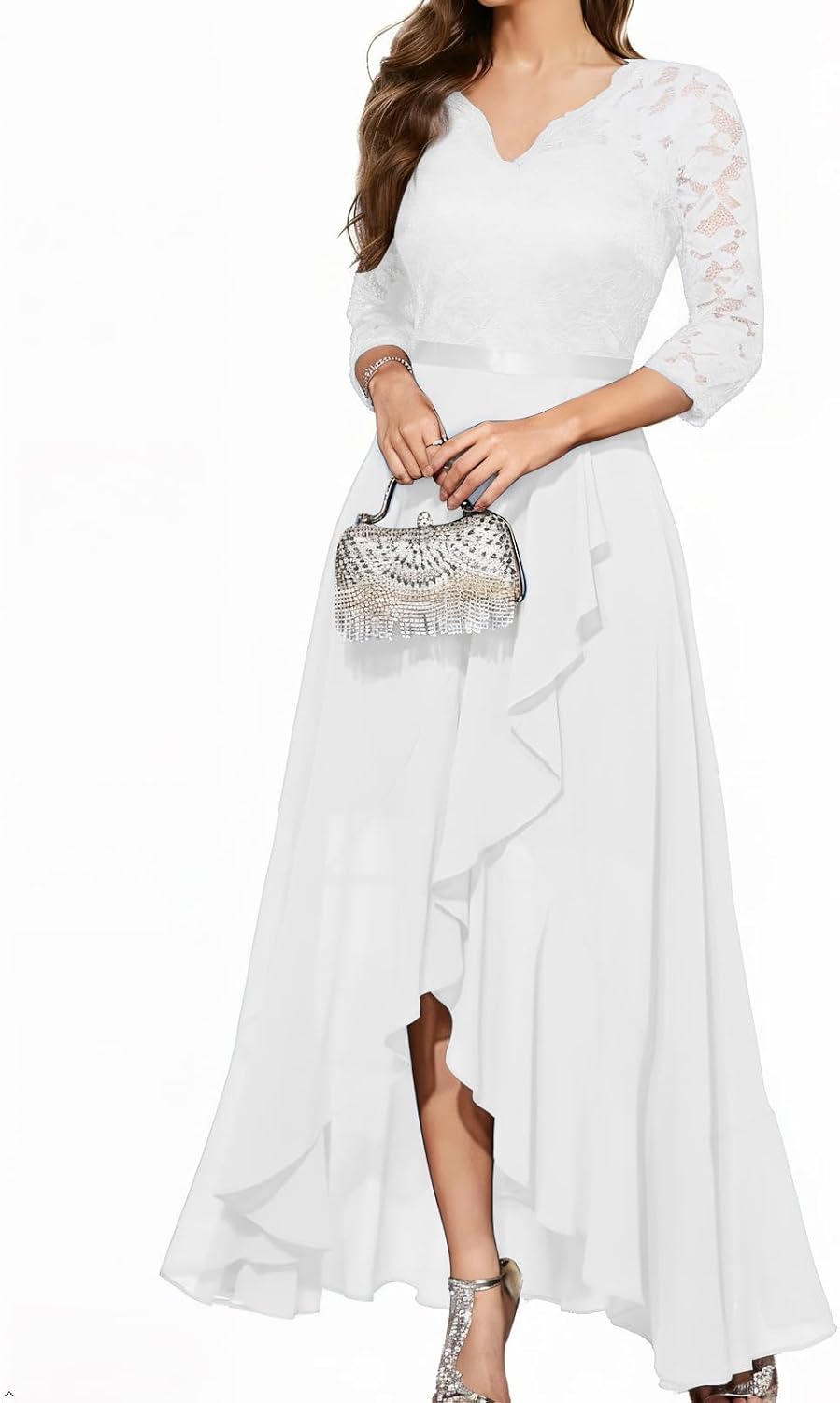 Thumbnail 6 de Bbonlinedress Abendkleid Elegantes Spitzenchiffon Kleid