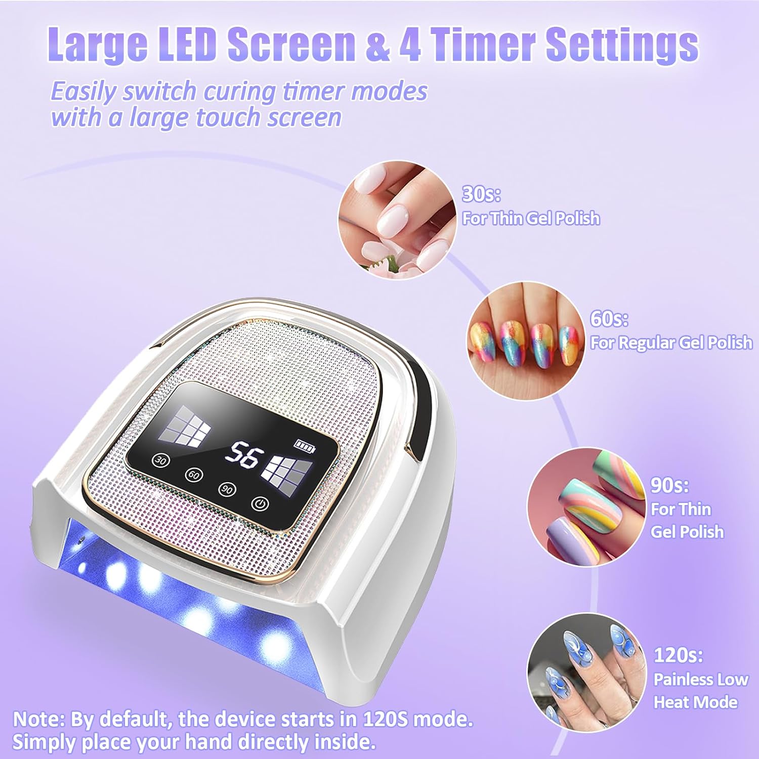 Thumbnail 3 de Asimebesty Lampe UV Ongles Gel 120W
