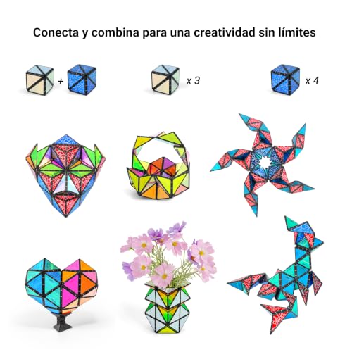 Thumbnail 9 de TOSY Magnet Pyramid Glow: Cubo magnético con 243 imanes y acabado holográfico