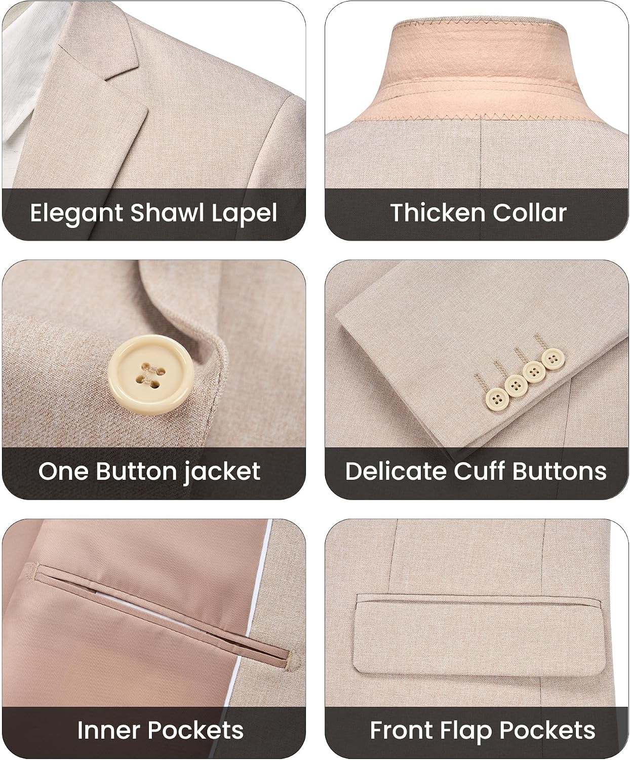 Detalle 1 de WULFUL Men's Two-Piece Suit