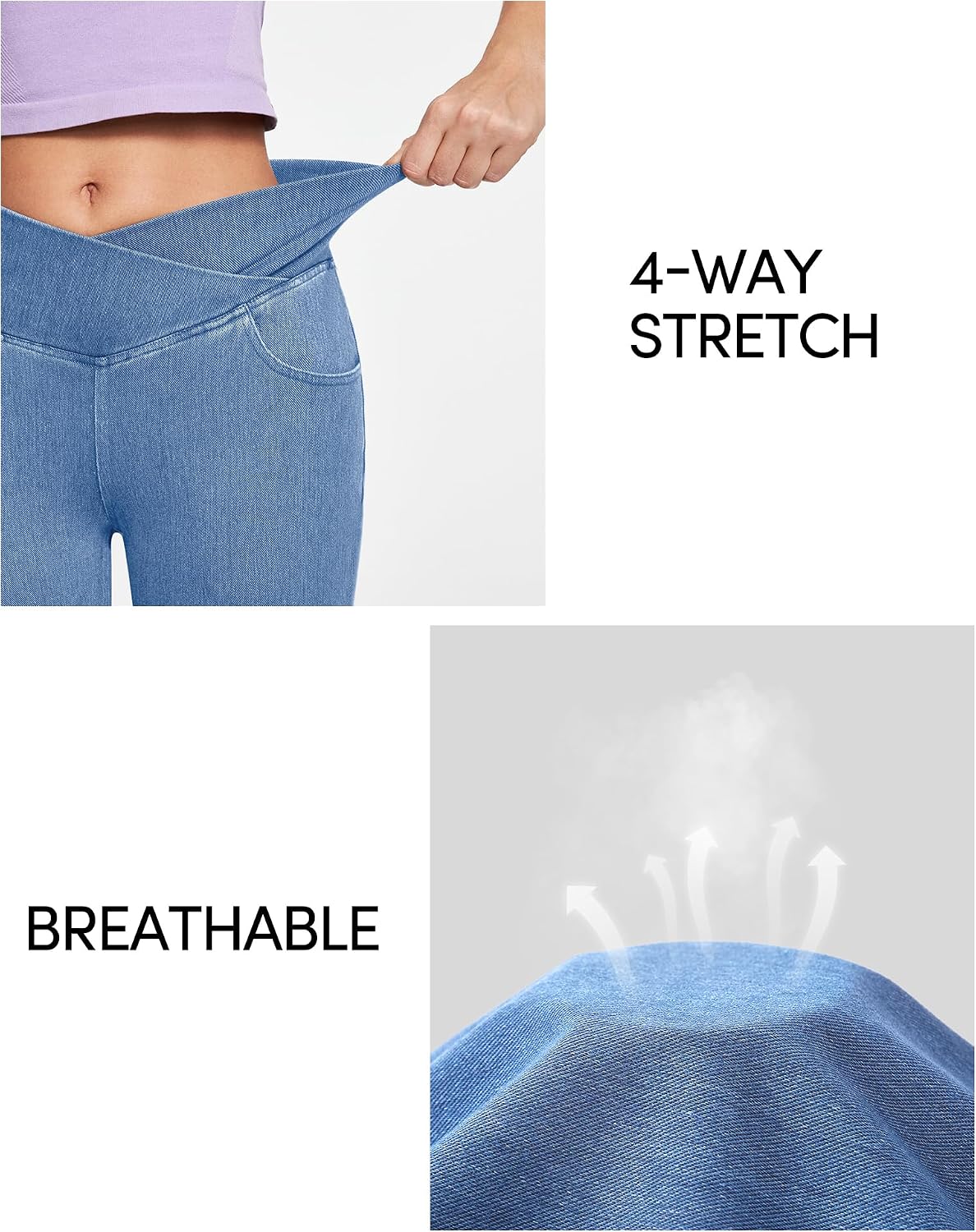 Detalle 1 de IUGA Pull-On Flare Jeans