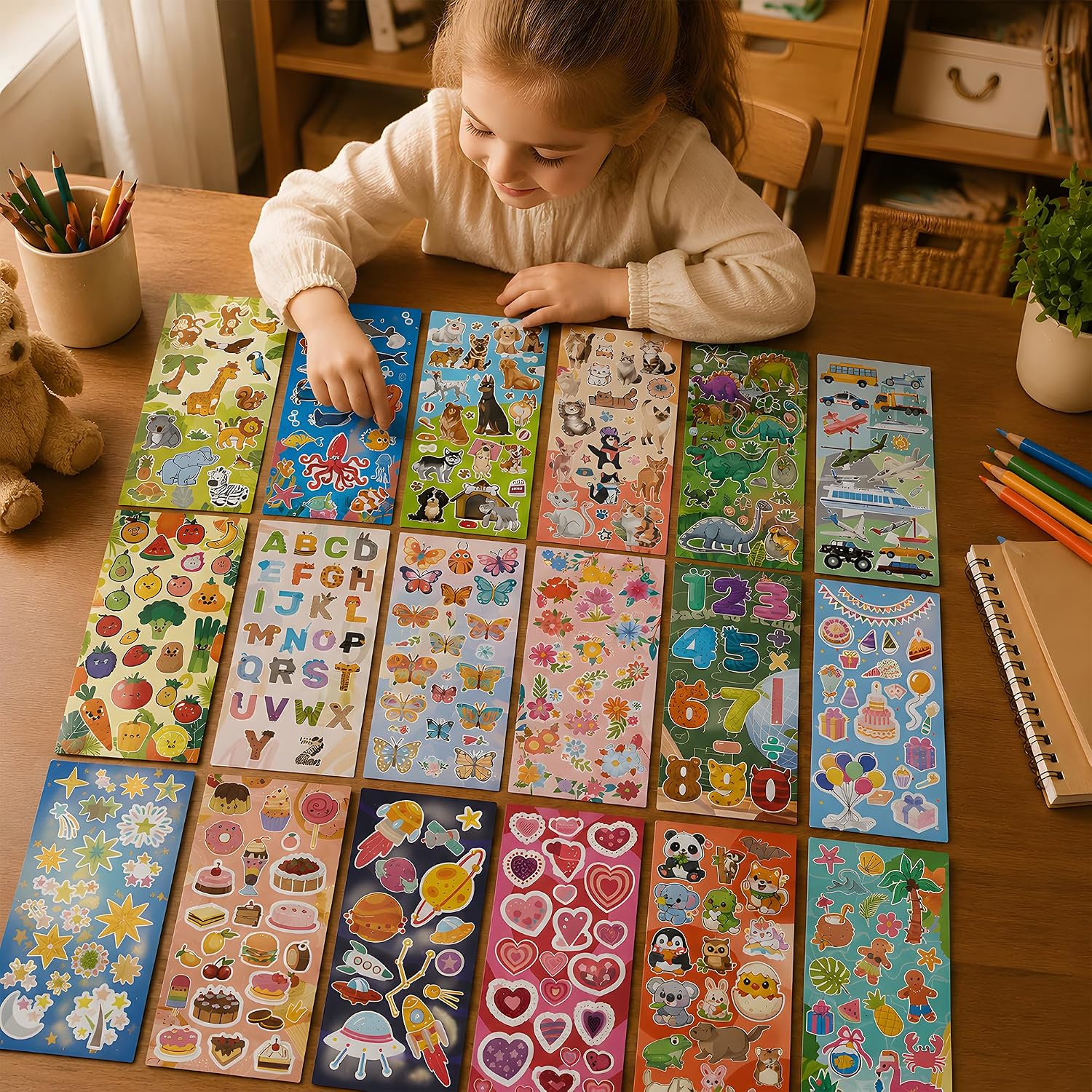 Thumbnail 5 de OHOME 36-Sheet Kids Sticker Pack, 600+ Vinyl Stickers in 18 Themes