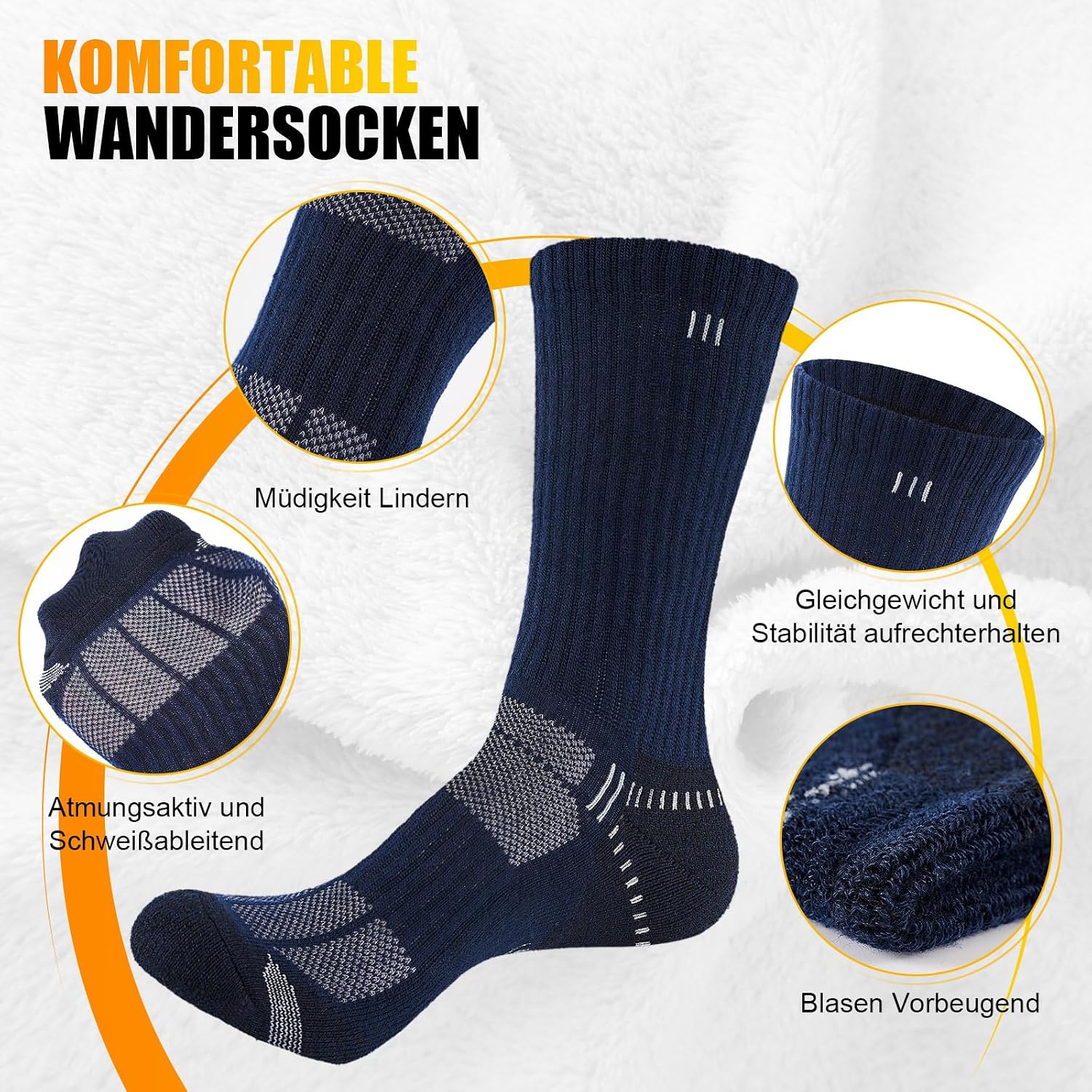 Thumbnail 6 de Lot de 5 chaussettes de sport 43-46
