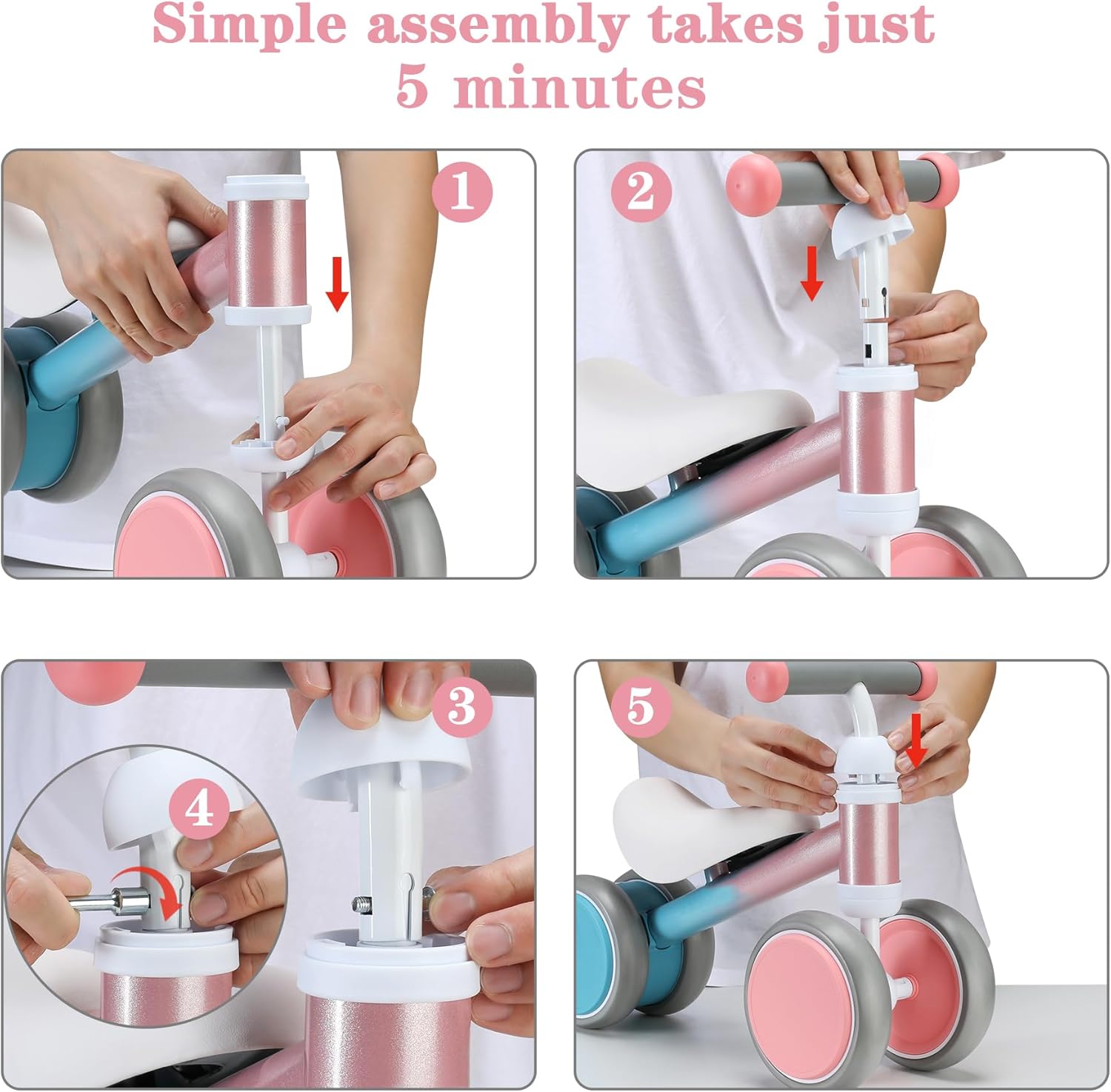 Thumbnail 5 de VITONIS Bicicletta Senza Pedali per 1-2 Anni – Baby Walkers, regalo per bambini