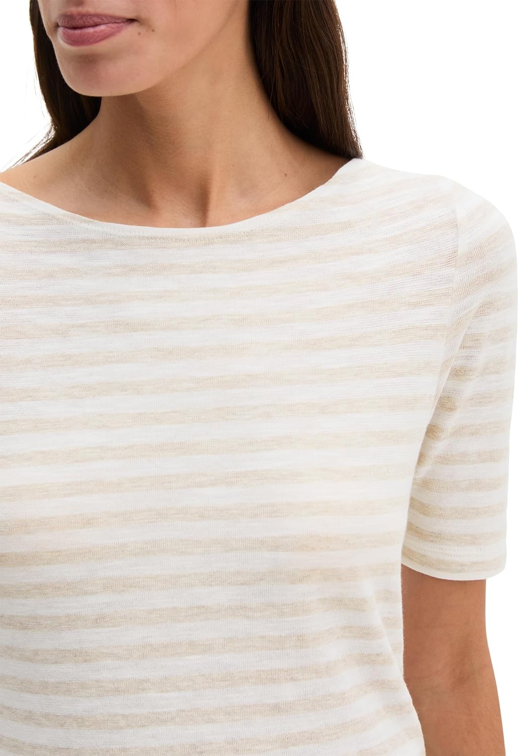 Detalle 2 de Marc O'Polo Damen 603219651333 T-Shirt – Klar, schlicht und alltagstauglich