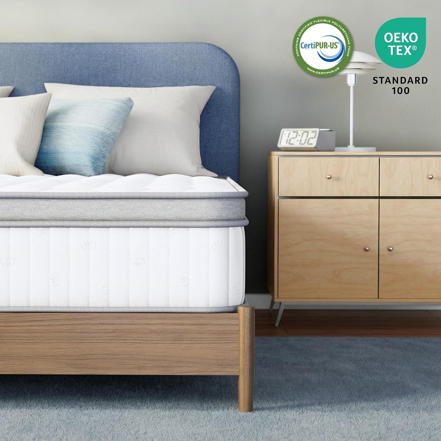 Detalle 1 de Neo Sleep NS-HY1-BA-10T Twin 10-Inch Hybrid Mattress with Pocket Springs