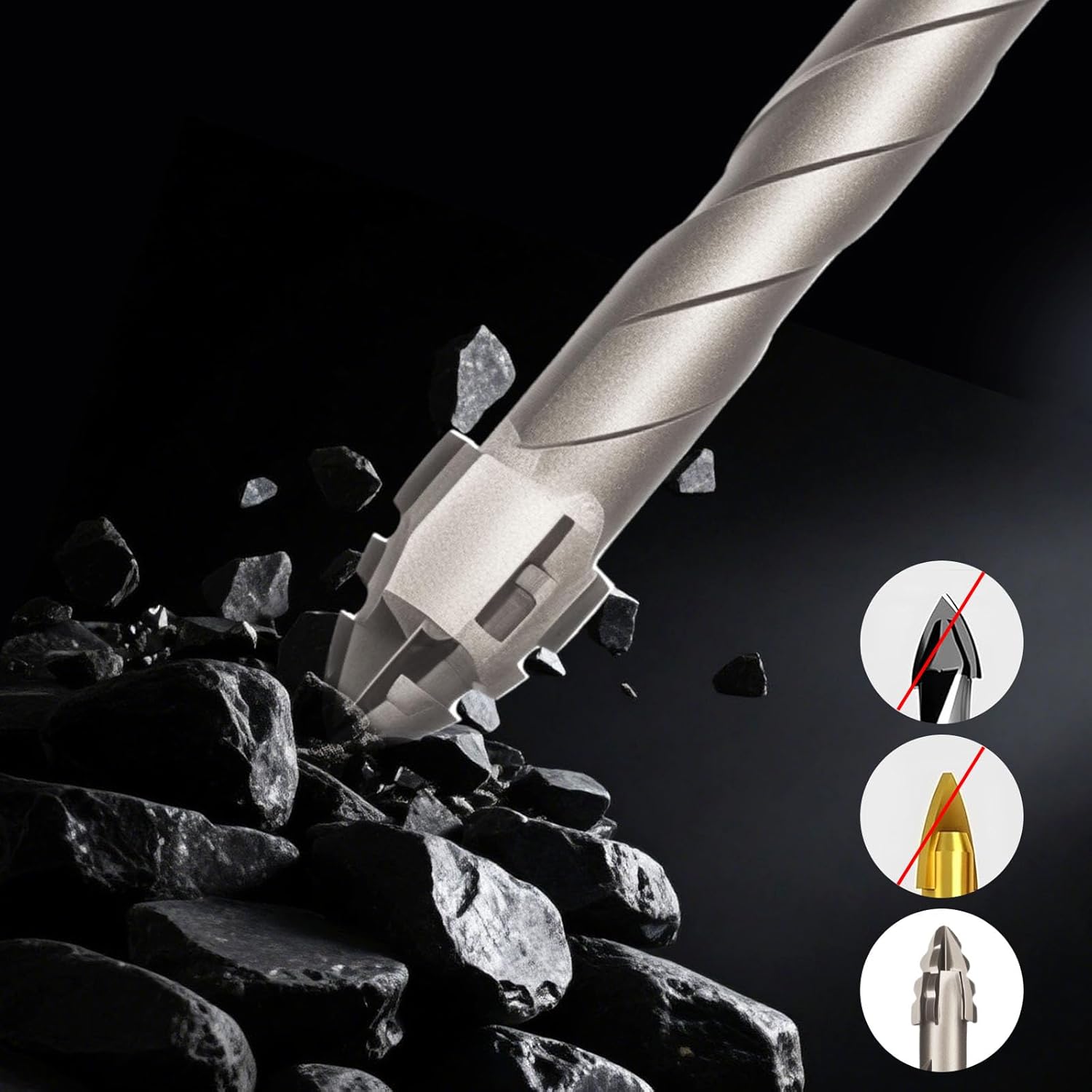 Thumbnail 3 de YHNDECO 6-Piece Multi-Material Diamond Tile Drill Bit Set (4–12mm)