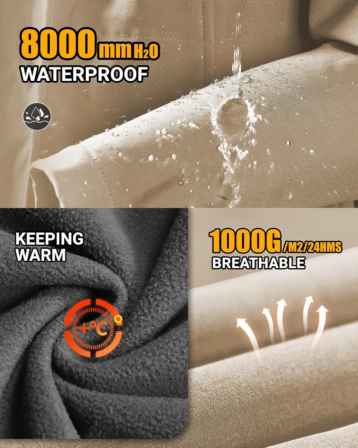 Detalle de Softshell Regenjacke Damen mit 8000 mm