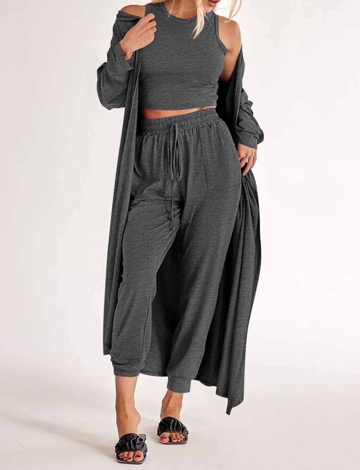 Thumbnail 2 de KIRUNDO 3-Piece Lounge Set for Women: Cozy Travelwear for Fall 2026