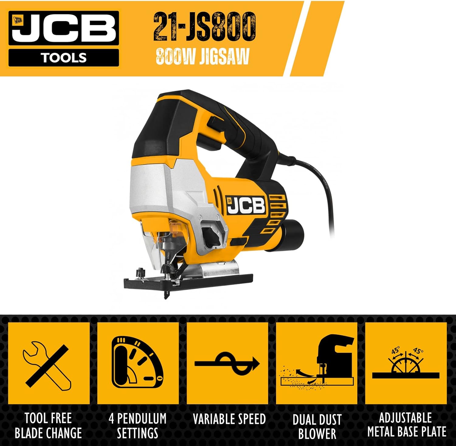Thumbnail 2 de JCB 240V Corded Jigsaw 800W