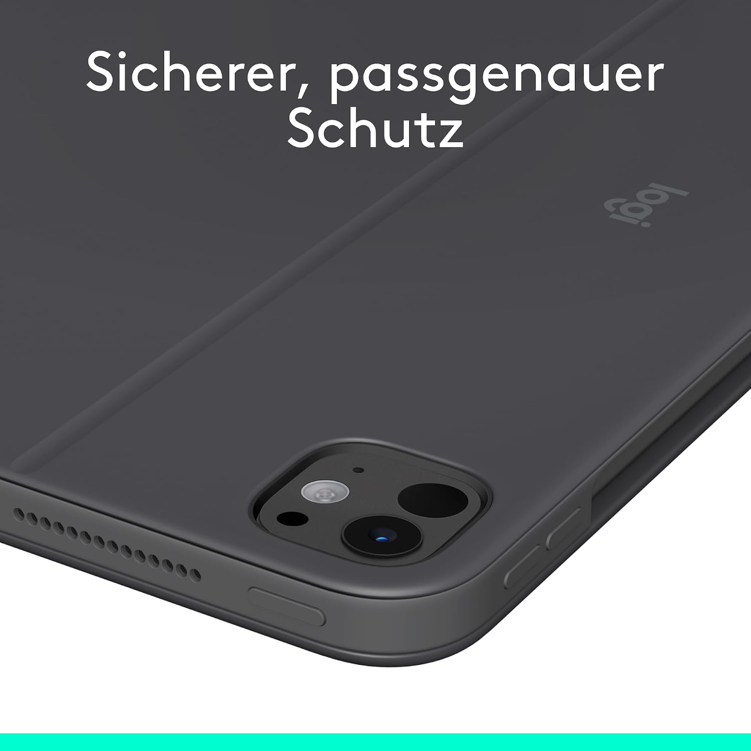 Detalle de Logitech Combo Touch für iPad Pro 11 Zoll (M4/M5, 2024–2025) – Tastatur-Case mit Hintergrundbeleuchtung und abnehmbare Tastatur