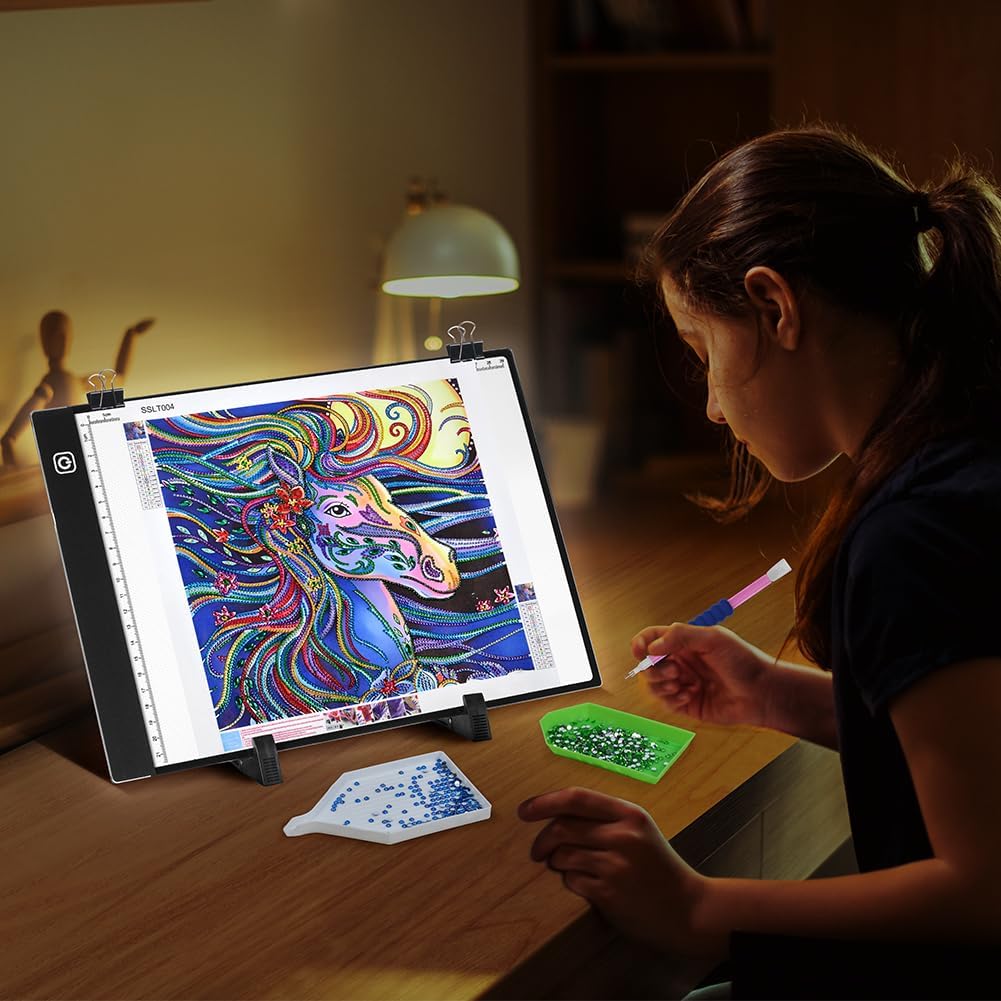 Thumbnail 5 de AUAUY A3 LED Light Pad for Diamond Painting: Stepless Brightness, Ultra-Thin USB Drawboard