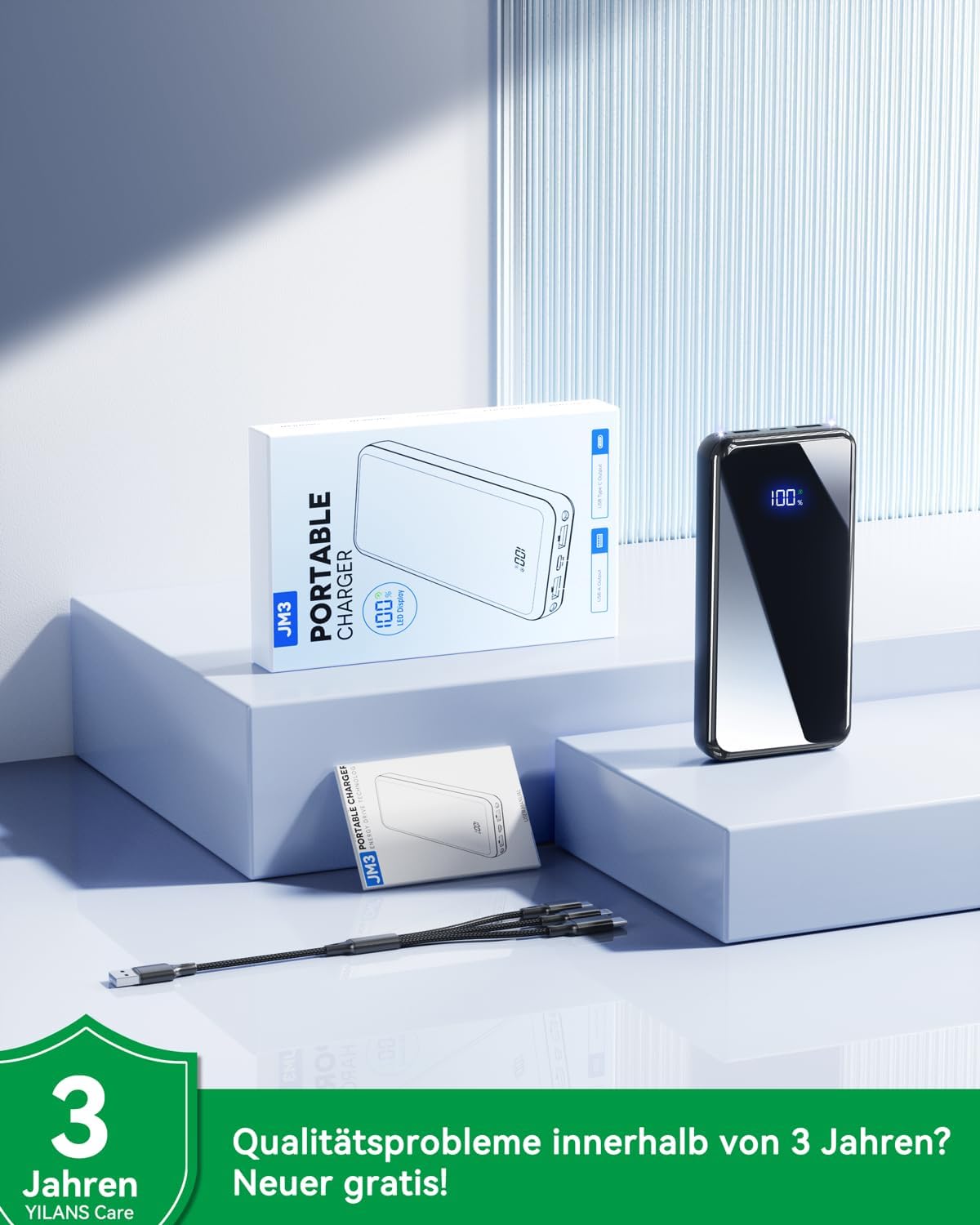 Thumbnail 5 de Power Bank 26.800 mAh mit Schnellladefunktion (bis 22,5 W) & LED-Display – tragbarer Akku für Reisen und Outdoor