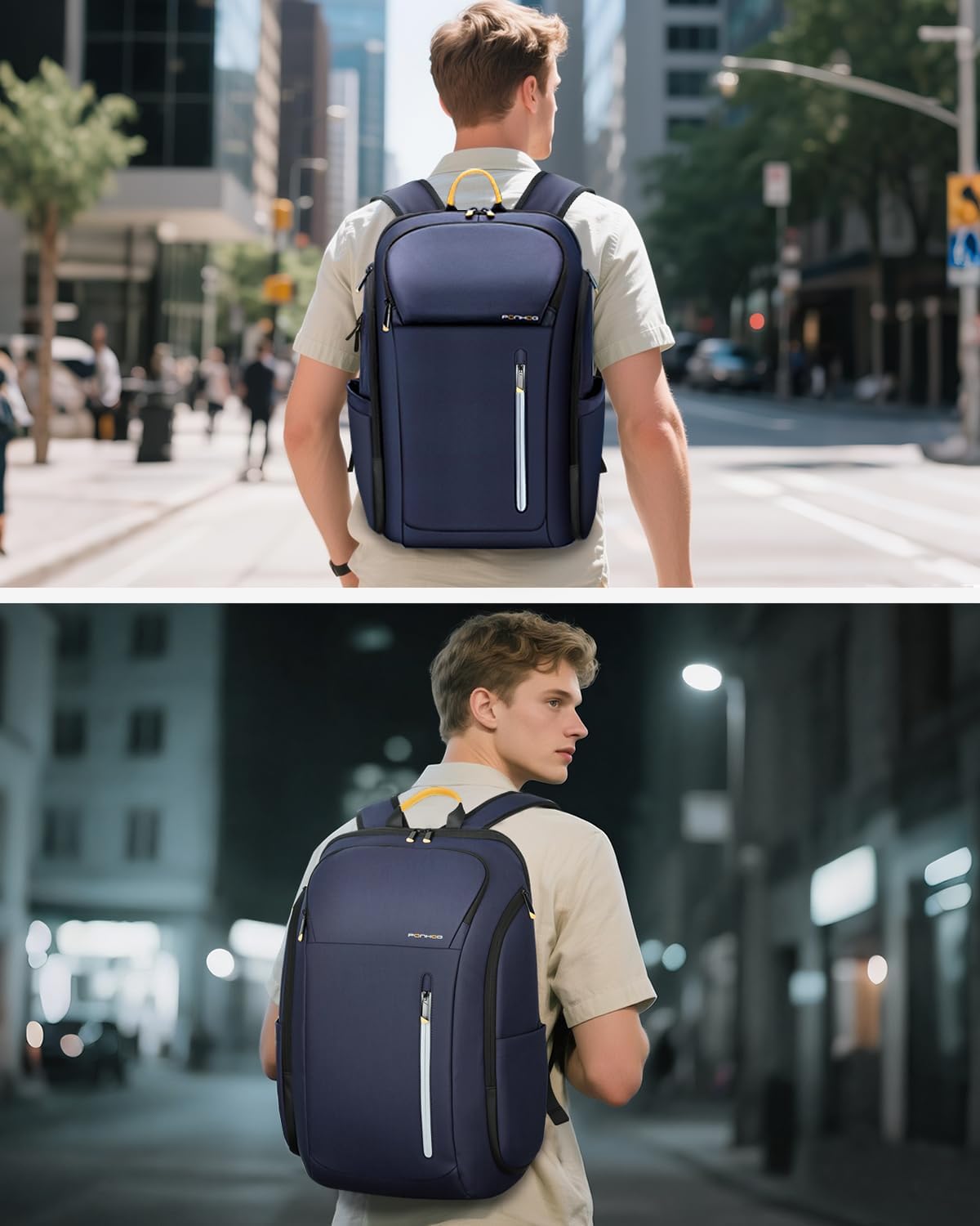 Thumbnail 5 de Ponhog Laptop Backpack for Men — 18.4 Inch Large Travel Backpack (40L)