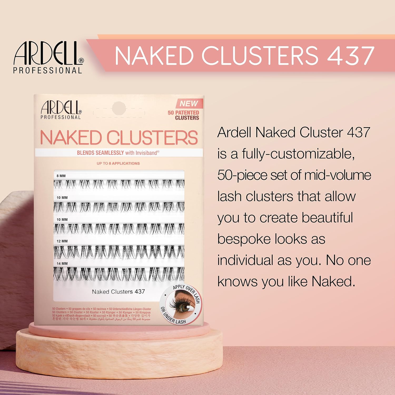 Detalle de Ardell Naked Clusters 437 Kit: Fully Customisable Cluster Lashes (50 Clusters)