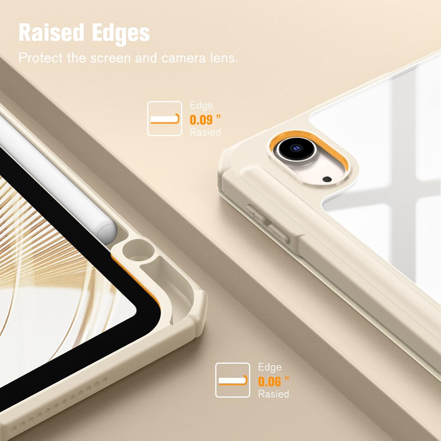 Thumbnail 6 de Fintie Hybrid Hülle für iPad Air 11 Zoll M4/M3/M2 (2026/2025/2024) und iPad Air 5./4. Gen (2022/2020) – transparente Rückseite, Stifthalter und Stoßschutz