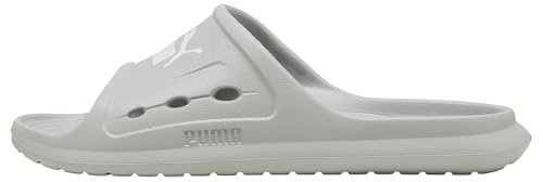 Detalle de PUMA Divecat Dry Chancla Unisex – DRY Gray/Echo-White, Talla 40.5