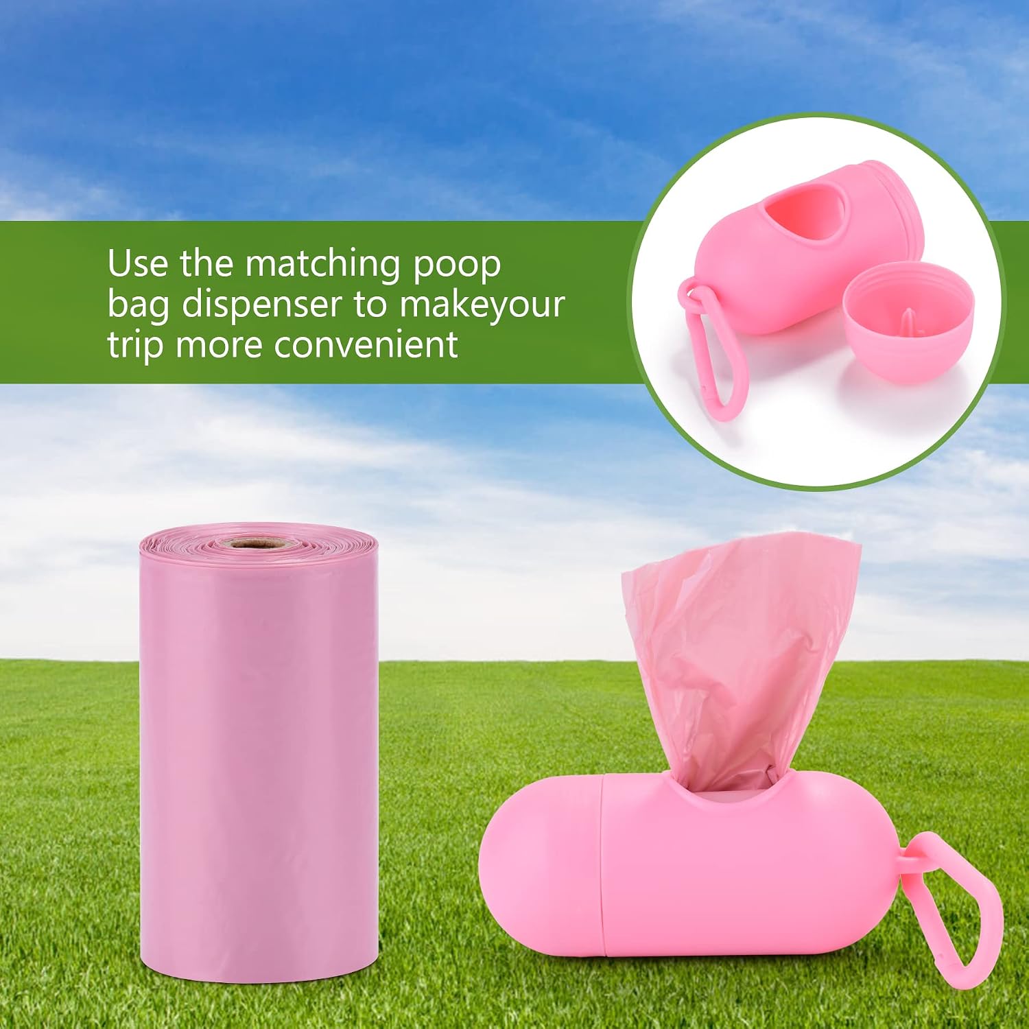 Detalle 2 de Nineaccy Biodegradable Dog Poo Bags 300 pack 🐕