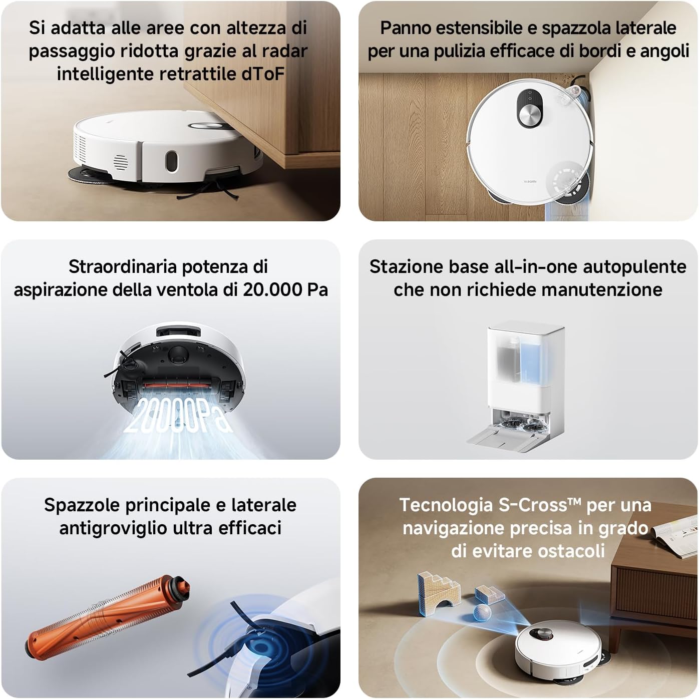 Thumbnail 1 de Xiaomi Robot Vacuum 5 – aspirapolvere robot con aspirazione da 20.000Pa, navigazione laser dToF e corpo ultra-sottile