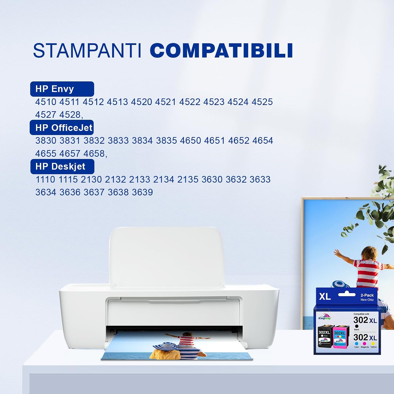 Detalle 2 de 302XL Cartucce compatibili HP 2-Pack đź–¨