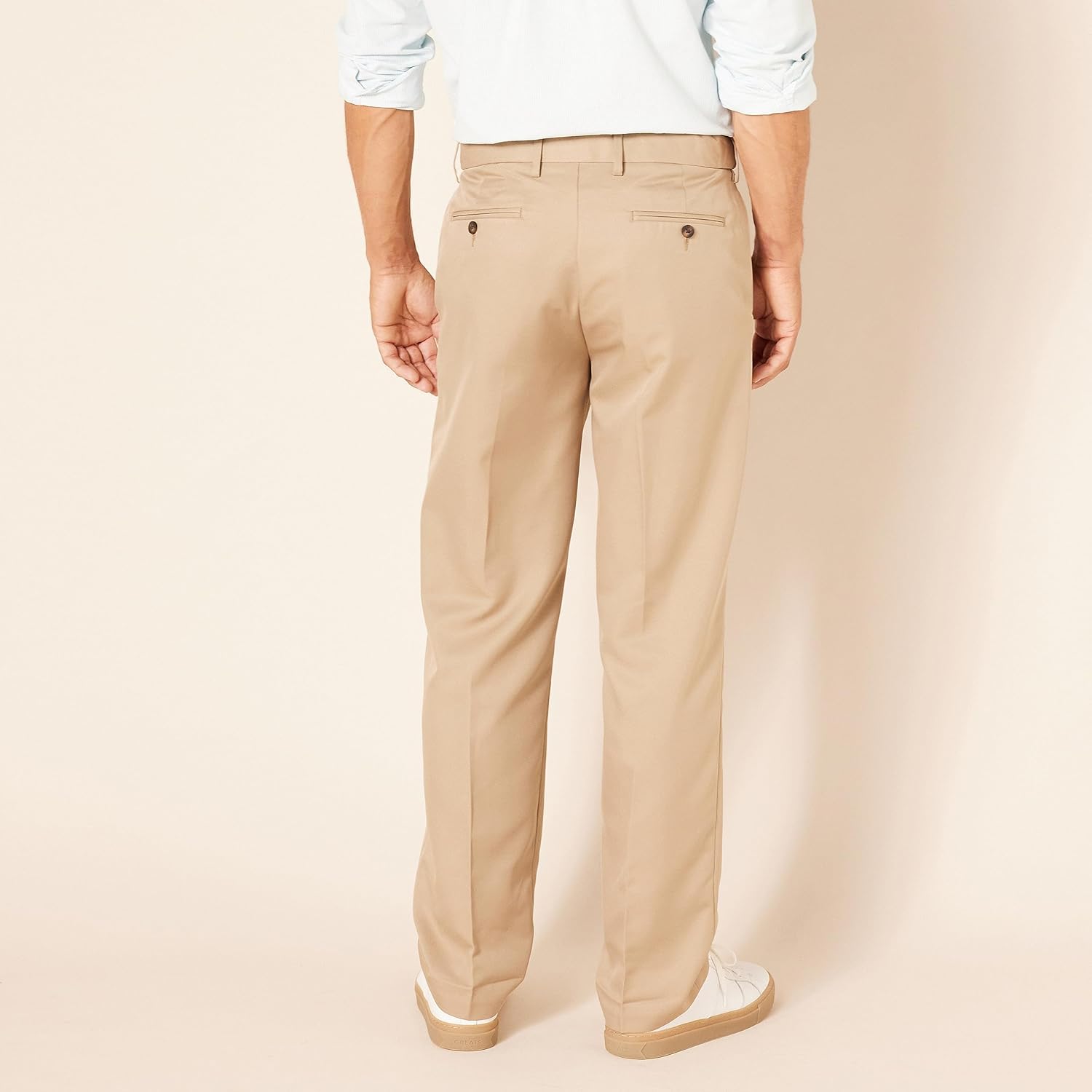 Thumbnail 1 de Amazon Essentials Men's Classic Fit Expandable-Waist Flat-Front Dress Trousers