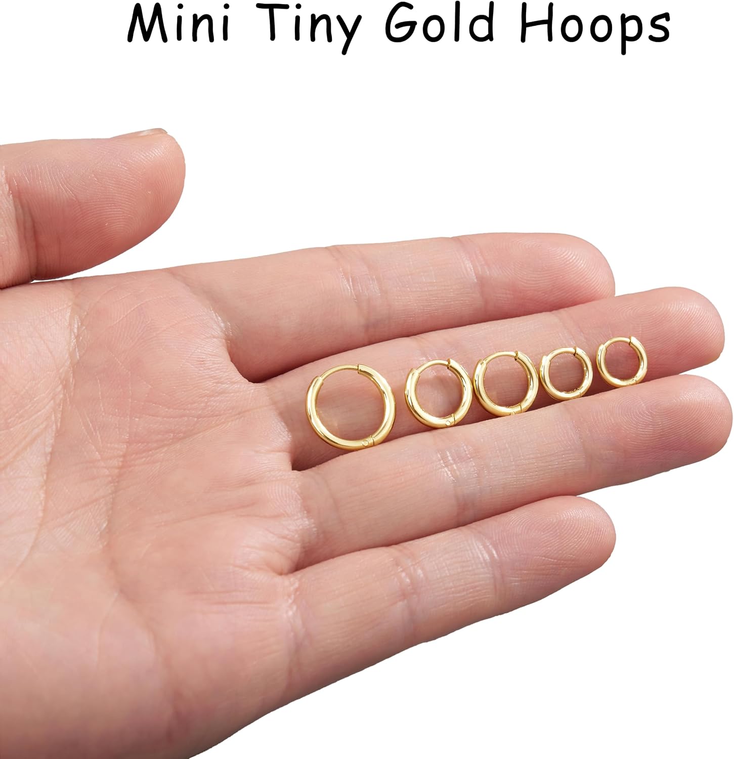 Thumbnail 6 de Gokeey Huggie Hoop Earrings 316L Stainless Steel