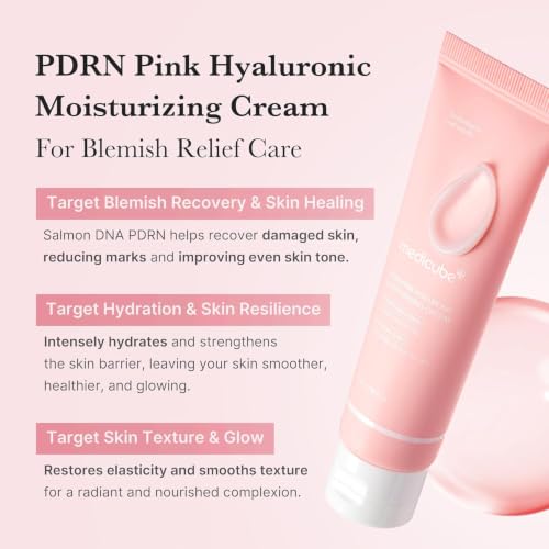 Detalle de medicube Crème Hydratante PDRN Pink Hyaluron à l'ADN de Saumon