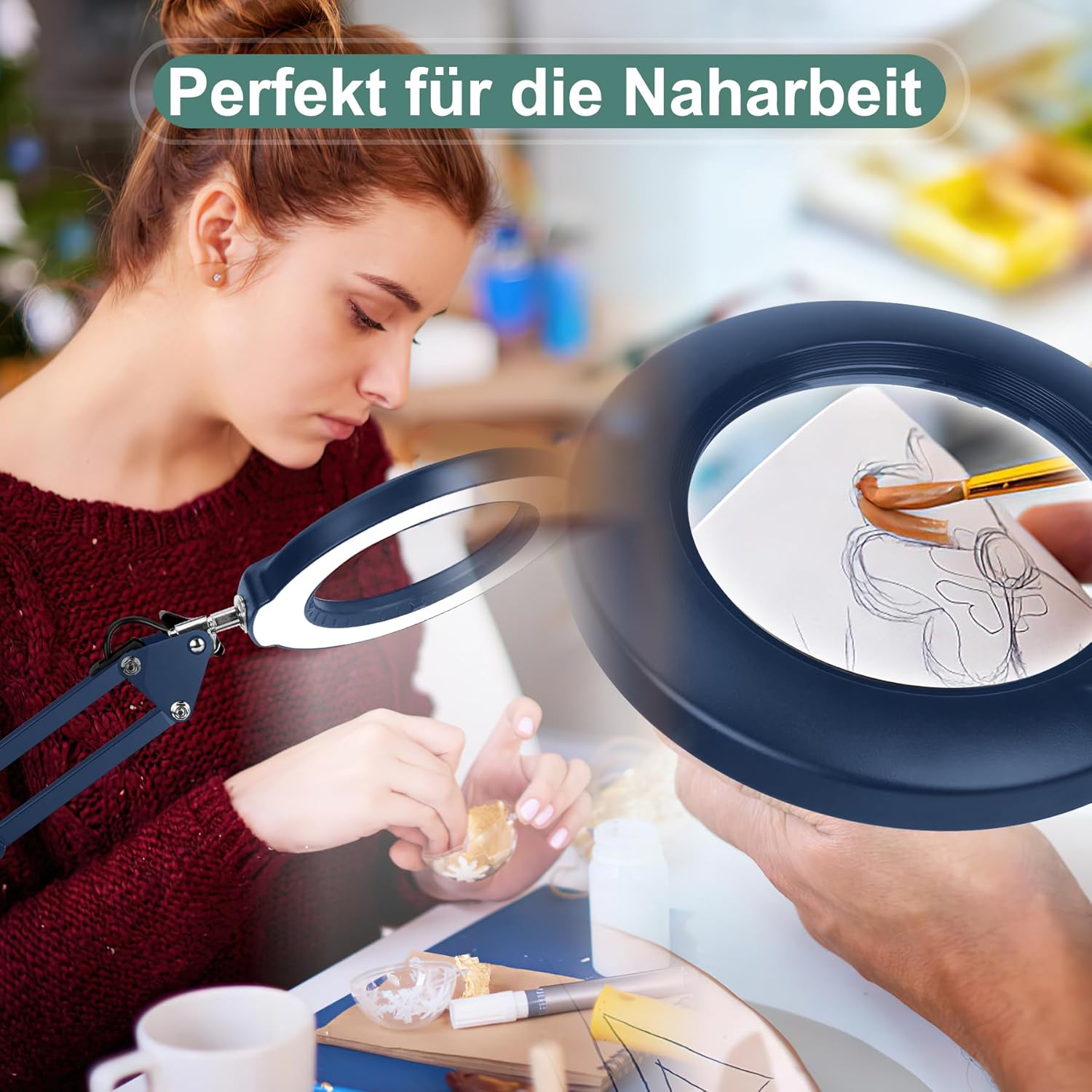 Thumbnail 5 de Veemagni 10X Lupe mit Licht 🔍