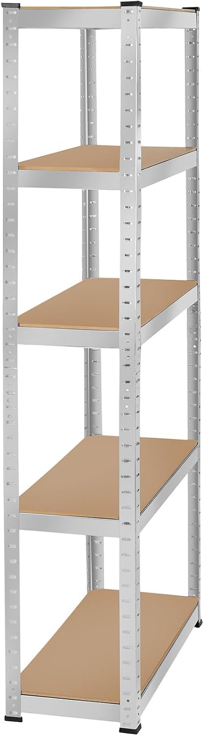 Detalle de tectake 405050 Werkstattregal – lagerhylla i stål, 180 x 75 x 30 cm