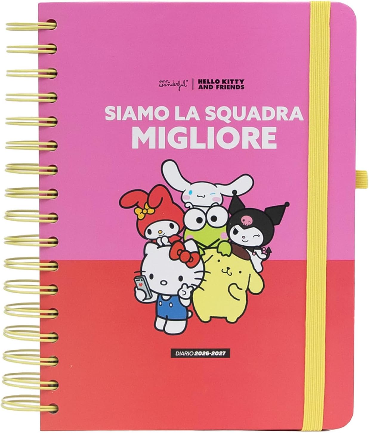 Detalle de Diario scolastico Mr. Wonderful 2026-27 Settimanale 18 mesi – Sogna forte, vivi libero