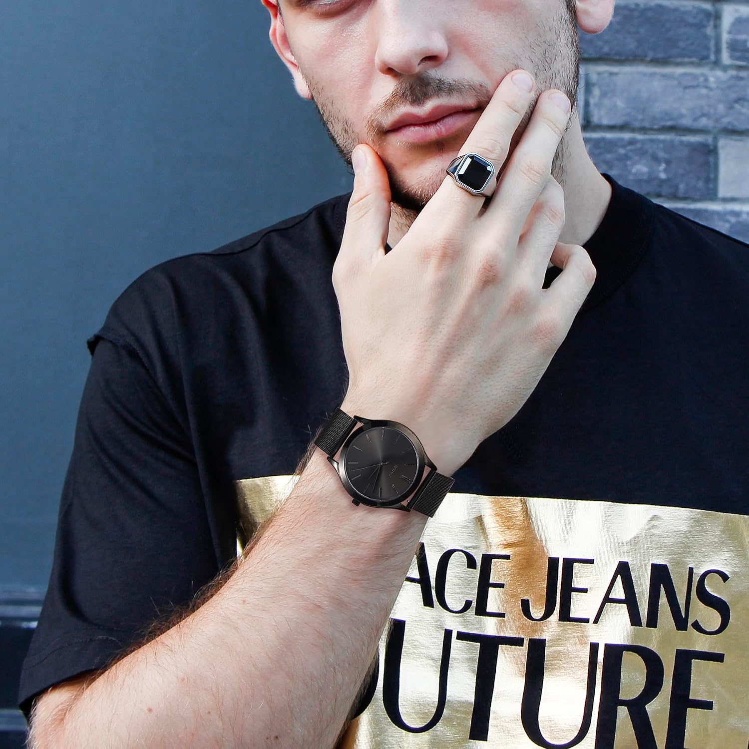 Thumbnail 5 de BUREI Montre analogique acier 30 m