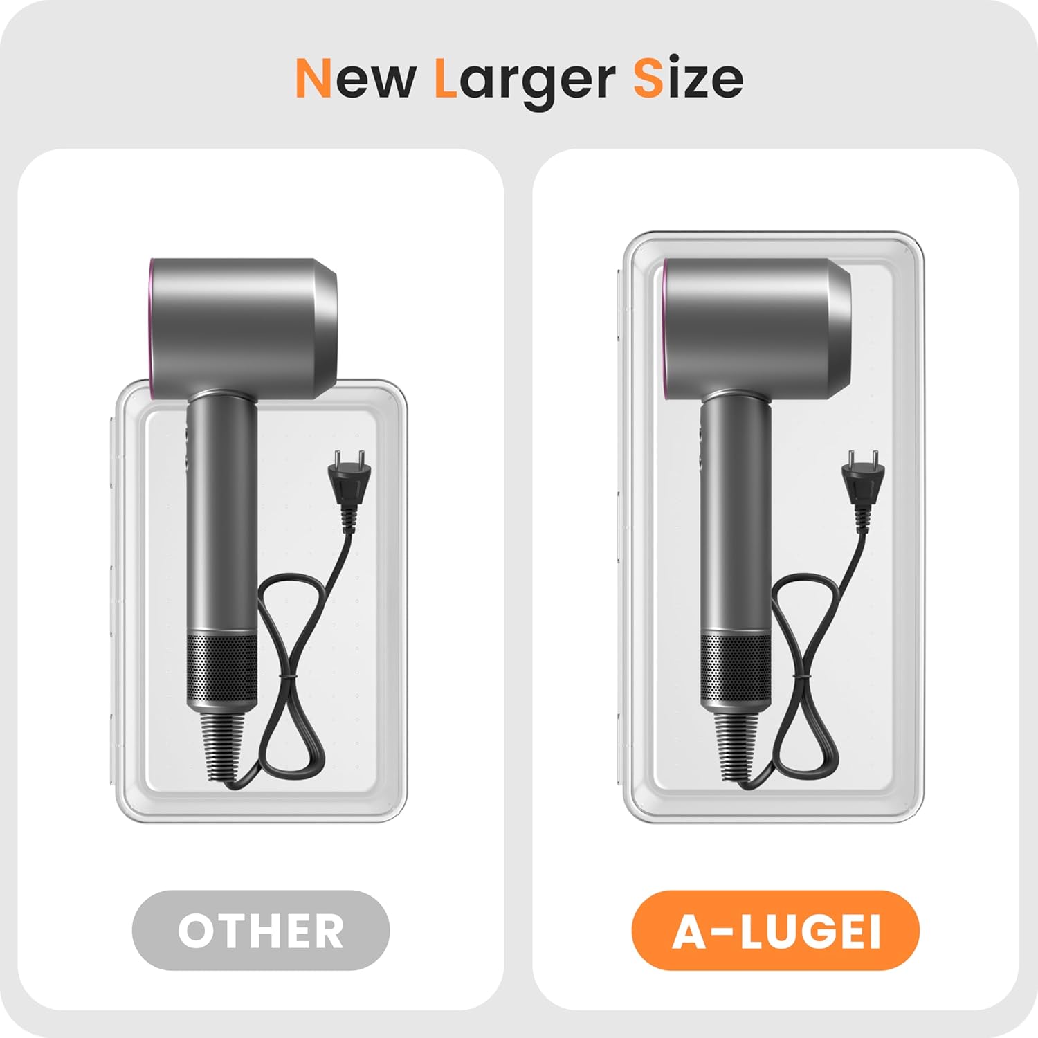 Detalle 2 de A-LuGei Military Grade Drawer Organisers – 28-Piece Clear Set (Five Sizes) for Makeup, Bathroom, Office and More