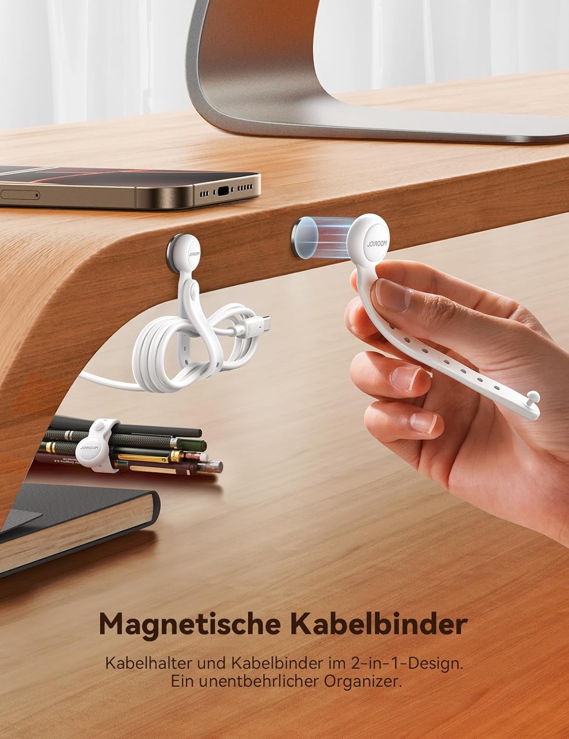 Thumbnail 2 de JOYROOM 12 Stück Magnetische Kabelbinder 🧰