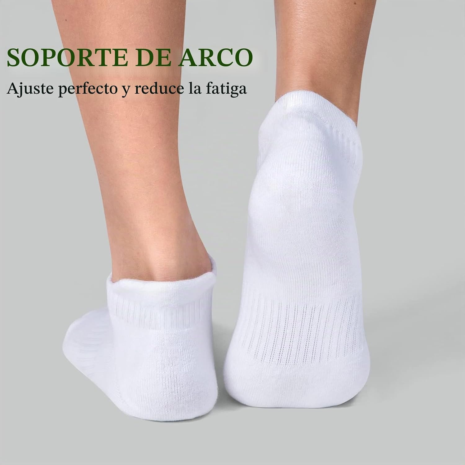Detalle de Wamicu 10 Pares Calcetines Tobilleros Hombre – Algodón Transpirable para Verano (Talla 43-46)
