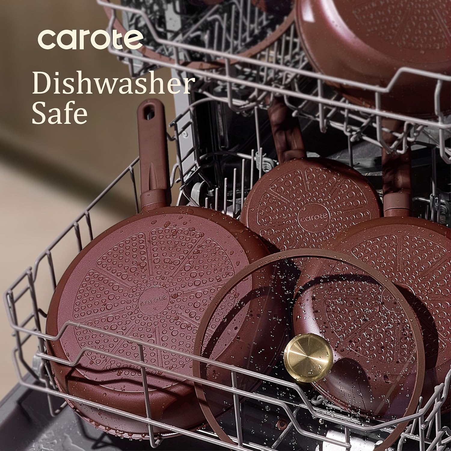 Detalle de CAROTE Nonstick Cookware Set, 31-Piece