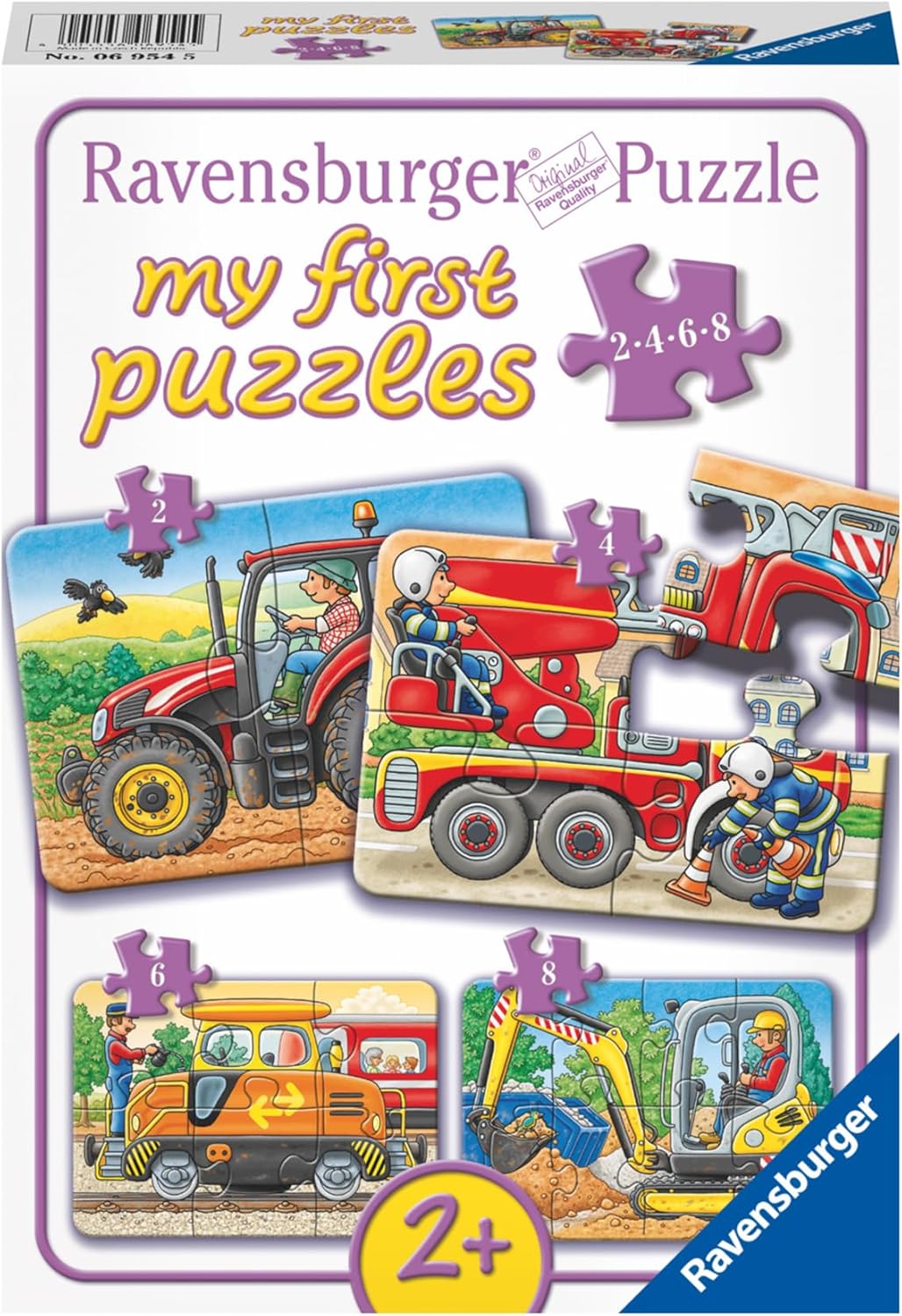 Detalle de Ravensburger My First Puzzle Inside Out Personaggi, puzzle bimbi da 2 anni con 2-4-6-8 pezzi (21 x 15 cm)