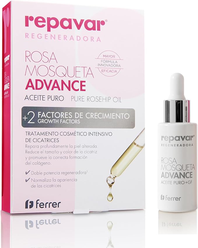 Detalle de Repavar Aceite Rosa Mosqueta con 2 Factores de Crecimiento 🌹
