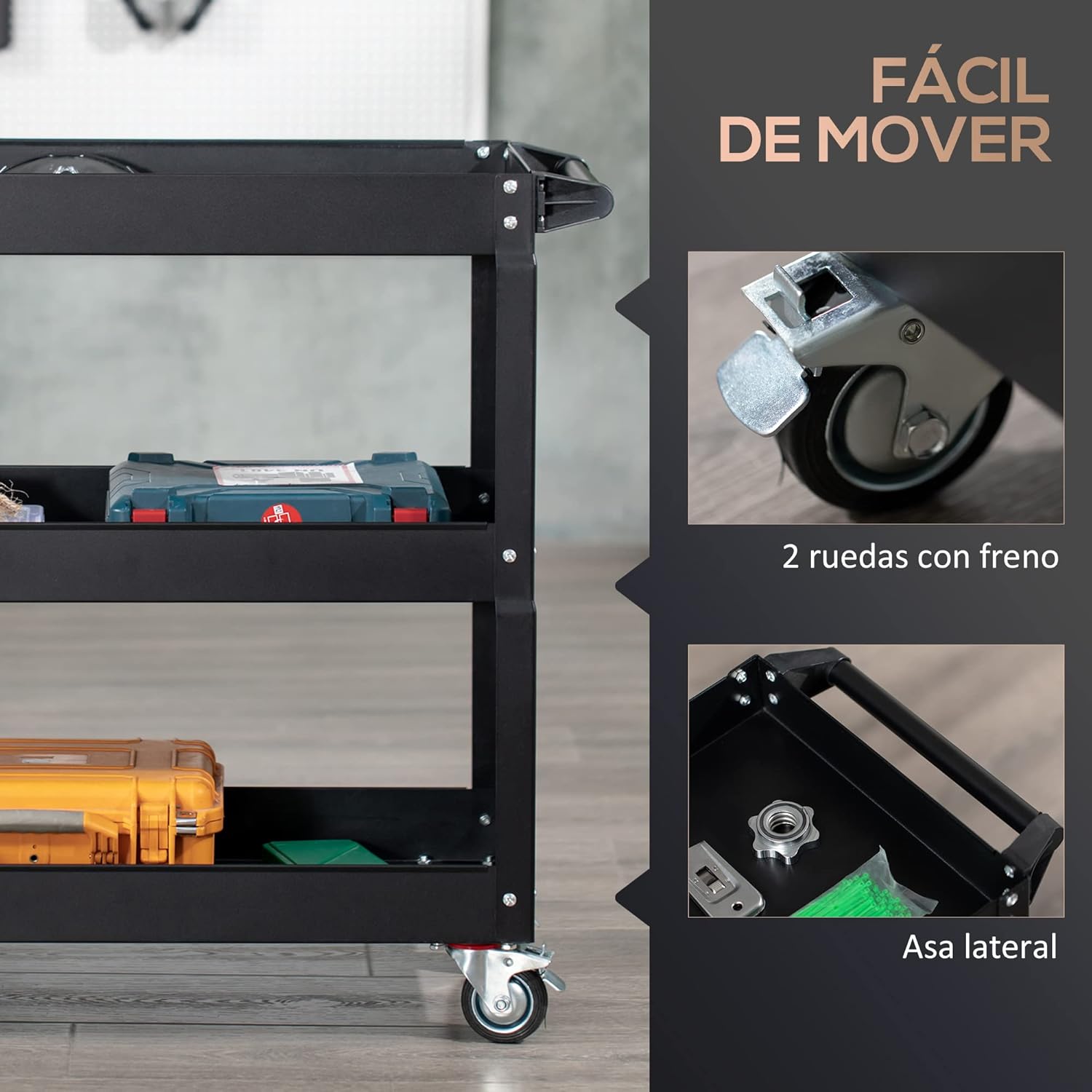 Thumbnail 3 de DURHAND Carro de Herramientas 150 kg