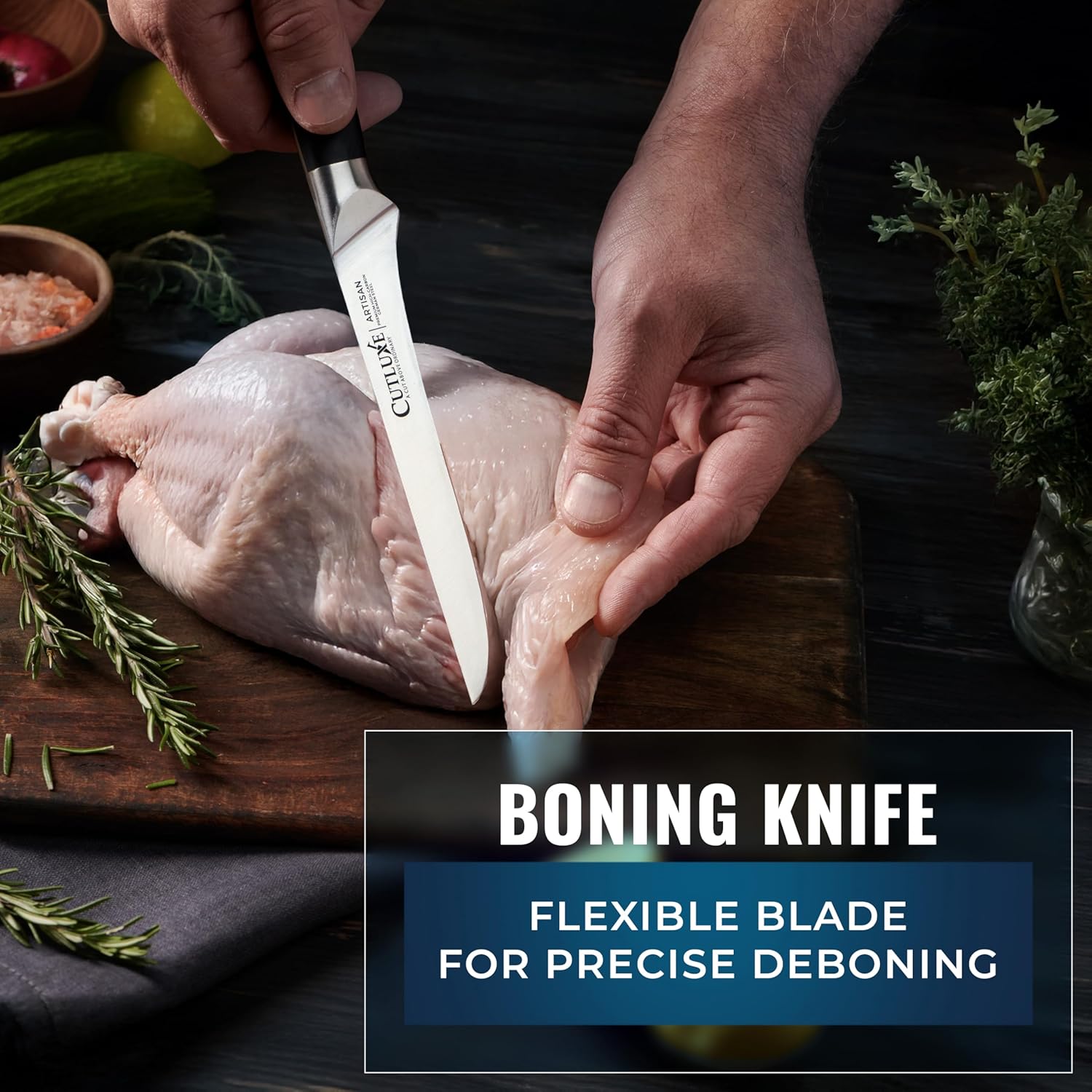 Detalle de Cutluxe Butcher Knife Set, 5-Piece