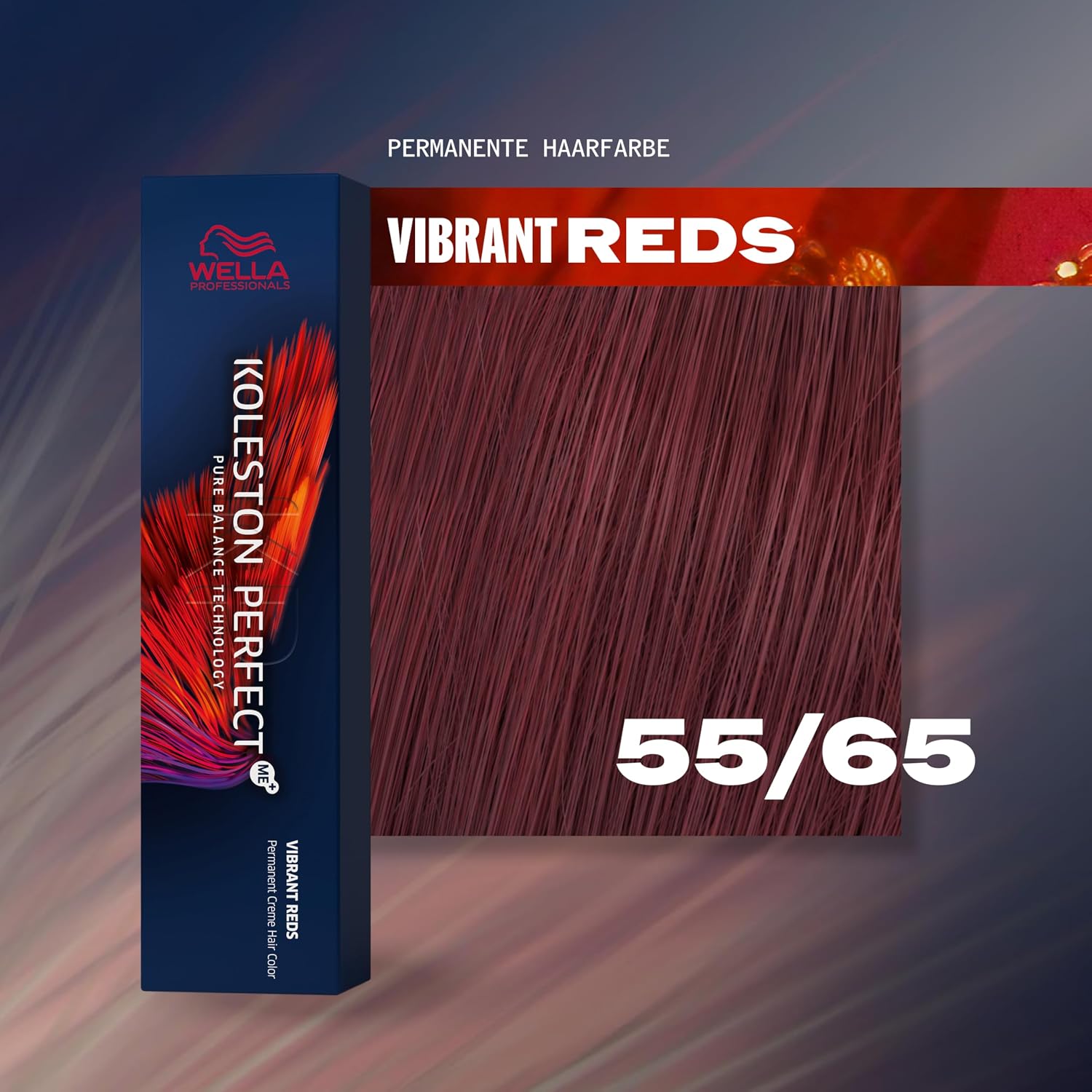 Detalle de Wella Professionals Koleston Perfect Vibrant Reds – Permanente Haarfarbe mit bis zu 100% Grauabdeckung