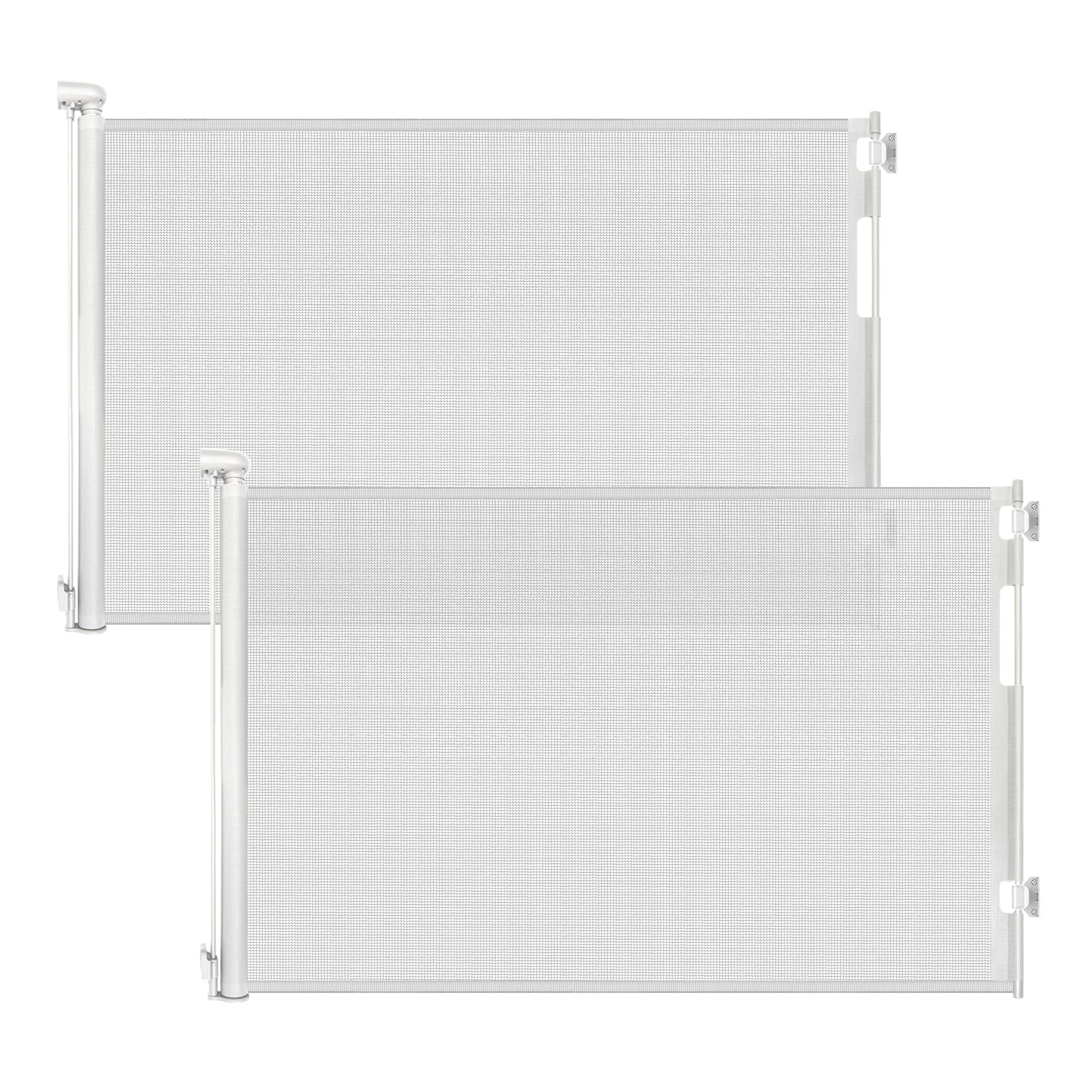 Detalle de Peluasua 2-Pack Retractable Baby Gates, 55" Wide Mesh, 33" Tall