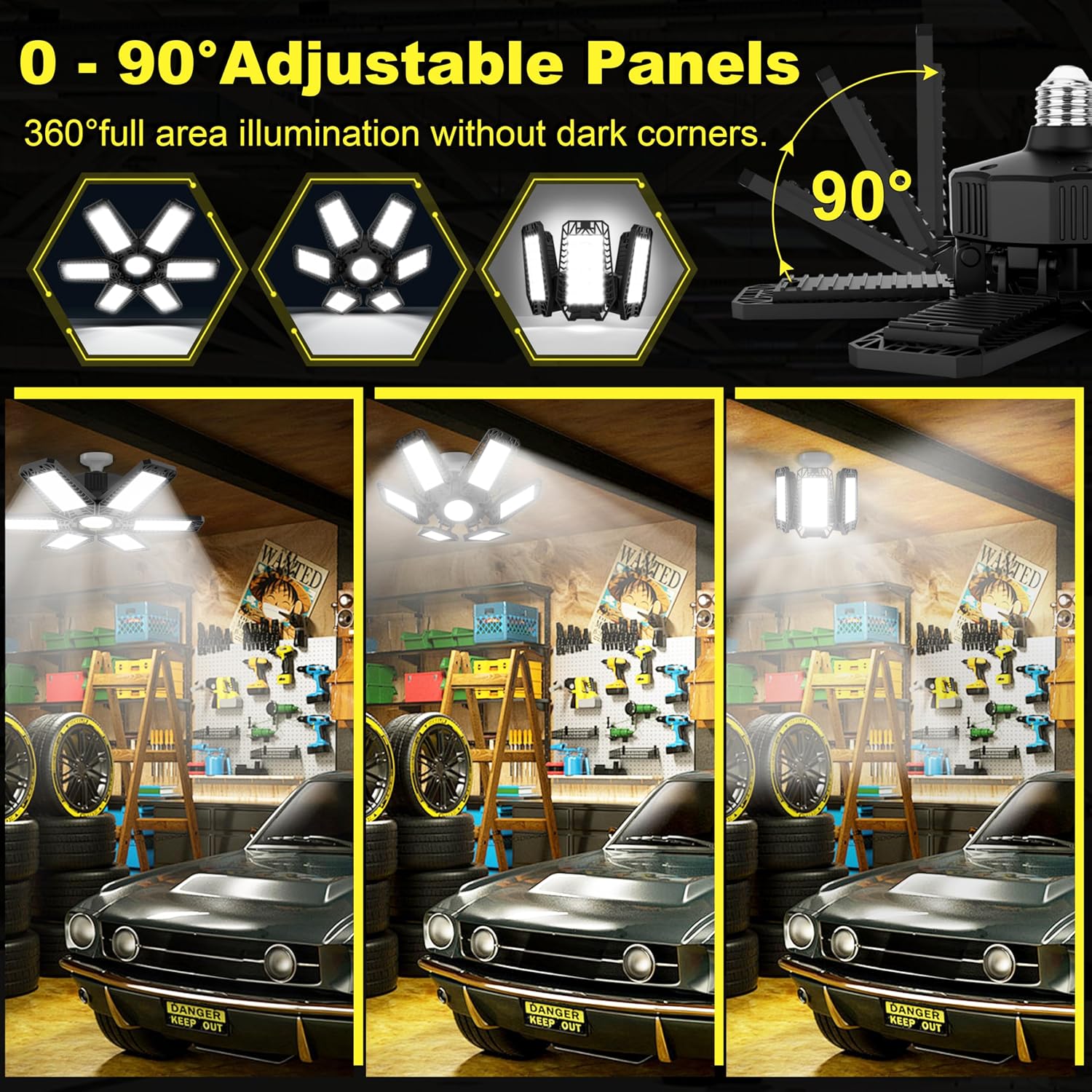 Detalle de ISKYDRAW LED garage light, 185W